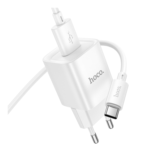 Купити Мережевий Зарядний Пристрій Hoco C145A 1USB QC 18W+USB to Type-C, 5