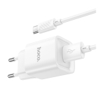 Купити Мережевий Зарядний Пристрій Hoco C145A 1USB QC 18W+USB to Type-C, 6
