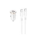 Купить Авто Зарядное Устройство Borofone BZ22 1USB/1USB-C QC/PD30W+Type-C to Type-C
