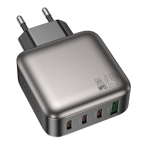 Купити Мережевий Зарядний Пристрій Borofone BAS57A 3USB-C/1USB PD/QC 67W GAN, 3