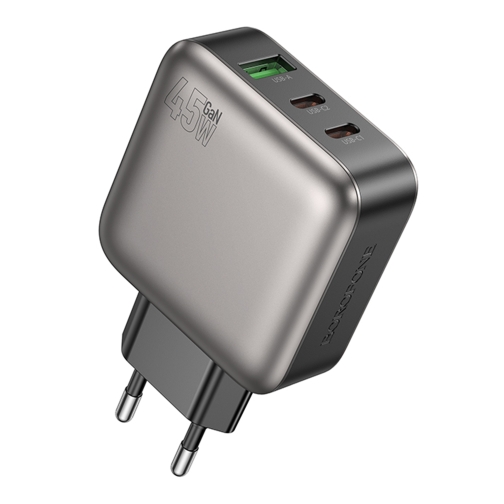 Купити Мережевий Зарядний Пристрій Borofone BAS56A 2USB-C/1USB QC/PD 45W GAN