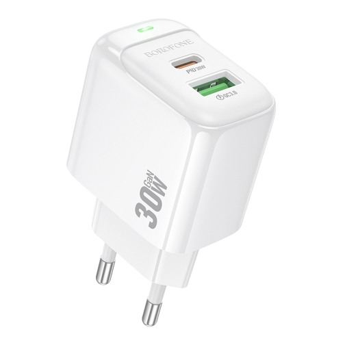 Купити Мережевий Зарядний Пристрій Borofone BAS45A 1USB-C/1USB PD/QC 30W