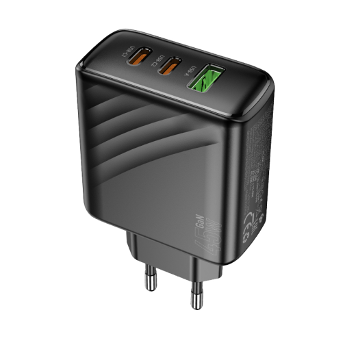 Мережевий Зарядний Пристрій Hoco CS26A 2USB-C/1USB PD/QC 45W превью 3