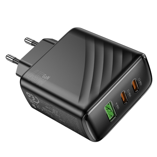 Купити Мережевий Зарядний Пристрій Hoco CS26A 2USB-C/1USB PD/QC 45W, 5
