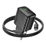 Купити Мережевий Зарядний Пристрій Hoco CS25A 1USB-C/1USB PD/QC 20W+Type-C to Lightning, 7
