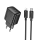 Купить Сетевое Зарядное Устройство Hoco CS24A 1USB-C PD/QC 25W+Type-C to Lightning Черный