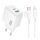 Купити Мережевий Зарядний Пристрій Borofone BAS45A 1USB-C/1USB PD/QC 30W+Type-C to Lightning Бiлий