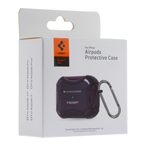 Футляр TPU Spigen DuraPro Flex with Hook для Airpods 1/2 превью 4
