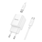 Купити Мережевий Зарядний Пристрій Hoco C146A 1USB-C PD/QC 20W+Type-C to Type-C, 4