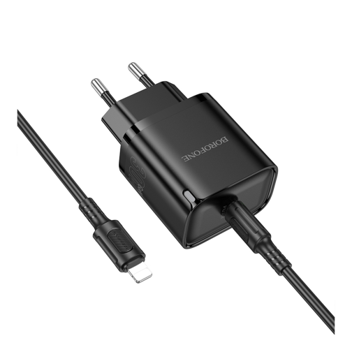 Мережевий Зарядний Пристрій Borofone BA84A 1USB-C PD/QC 30W+Type-C to Lightning превью 6