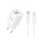 Купить Сетевое Зарядное Устройство Hoco C149A 1USB/1USB-C PD/QC 30W+Type-C to Lightning