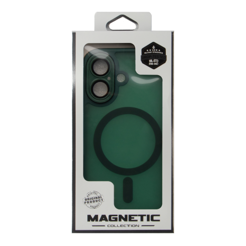 Чохол TPU+PC Magnetic Matte Camera Lens with Magsafe для iPhone 16 превью 5