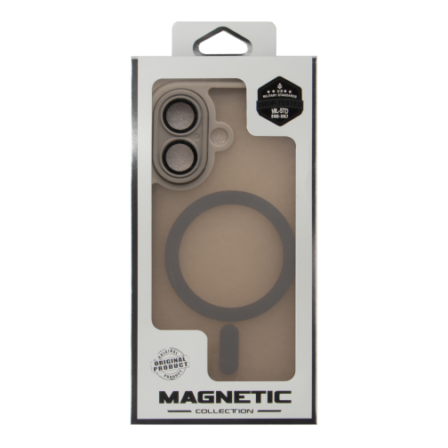Чохол TPU+PC Magnetic Matte Camera Lens with Magsafe для iPhone 16 превью 6