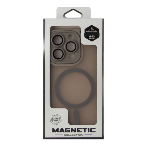 Чохол TPU+PC Magnetic Matte Camera Lens with Magsafe для iPhone 16 Pro Max превью 6