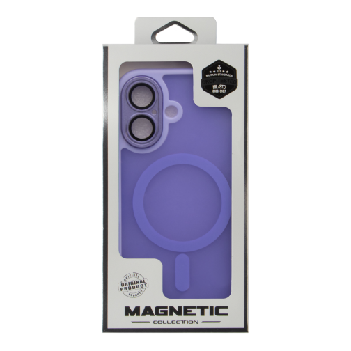 Чохол TPU+PC Magnetic Matte Camera Lens with Magsafe для iPhone 16 превью 9