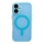 Купить Чехол TPU+PC Magnetic Matte Camera Lens with Magsafe для iPhone 16 Blue