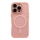 Купить Чехол TPU+PC Magnetic Matte Camera Lens with Magsafe для iPhone 16 Pro Pink