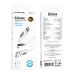 Купити Кабель USB Borofone BX114 Silicone Lightning 2.4A, 2