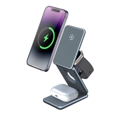 Купить Беспроводное Зарядное Устройство 3in1 Magnetic Wireless 15W Купить Беспроводное Зарядное Устройство 3in1 Magnetic Wireless 15W