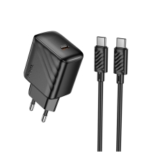 Купить Сетевое Зарядное Устройство Hoco CS24A 1USB-C PD/QC 25W+Type-C to Type-C Купить Сетевое Зарядное Устройство Hoco CS24A 1USB-C PD/QC 25W+Type-C to Type-C