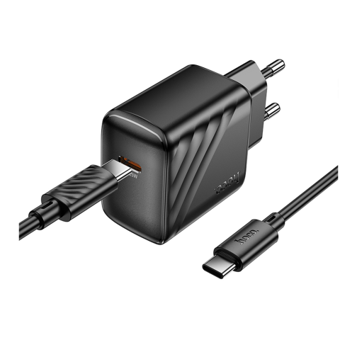 Мережевий Зарядний Пристрій Hoco CS24A 1USB-C PD/QC 25W+Type-C to Type-C превью 5