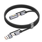 Купить USB Hoco U138 USB/USB-C to USB-C/Cigarette Lighter 1.2m, 4