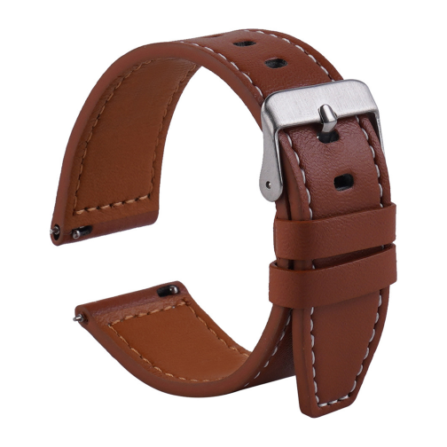 Ремінець Универс 20mm Leather strap with straight tip для Samsung/Amazfit/Huawei превью 6