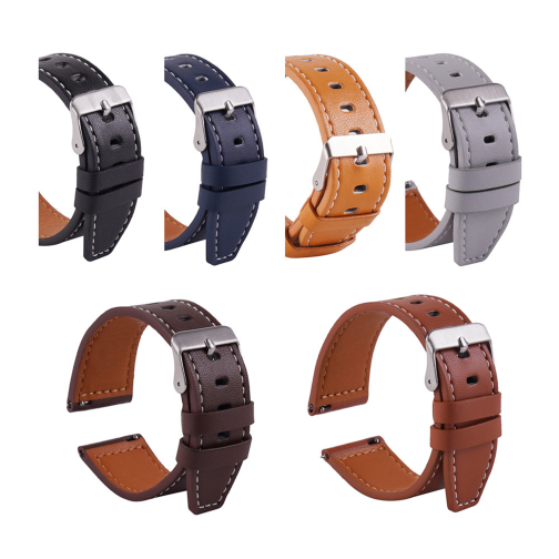 Ремінець Универс 20mm Leather strap with straight tip для Samsung/Amazfit/Huawei превью 9