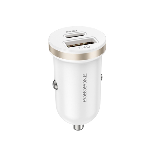 Купити Автомобільний Зарядний Пристрій Borofone BZ22 1USB/1USB-C QC/PD30W