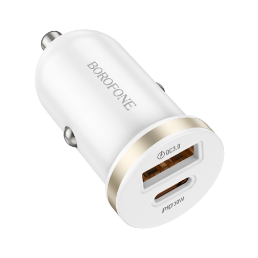 Купити Автомобільний Зарядний Пристрій Borofone BZ22 1USB/1USB-C QC/PD30W, 3