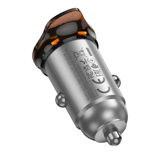 Автомобільний Зарядний Пристрій Hoco NZ16 1USB-C QC/PD30W превью 6