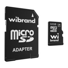 Купить Карта Памяти Wibrand MicroSDHC 32gb UHS-1 10 Class & Adapter