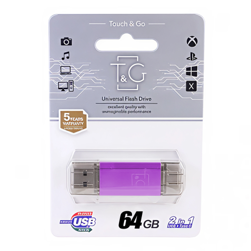 USB Flash Drive T&G 64gb USB/Type C 009 превью 3