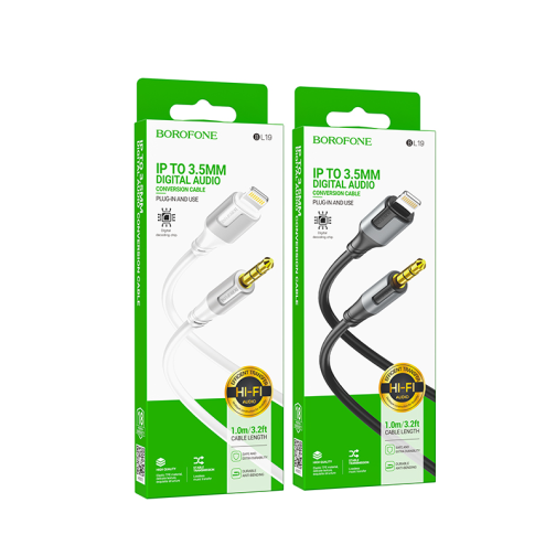 Кабель Aux Borofone BL19 Lightning превью 2