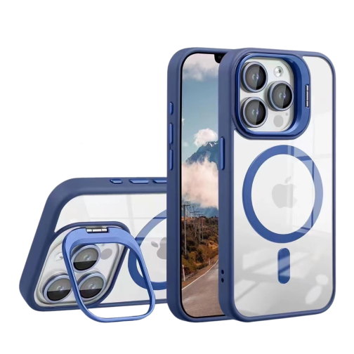 Купити Чохол TPU+PC+Metal Stand Case with MagSafe and Camera Lenses для iPhone 14 Pro Max