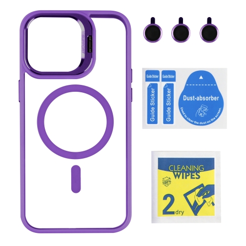 Купити Чохол TPU+PC+Metal Stand Case with MagSafe and Camera Lenses для iPhone 14 Pro Max, 10