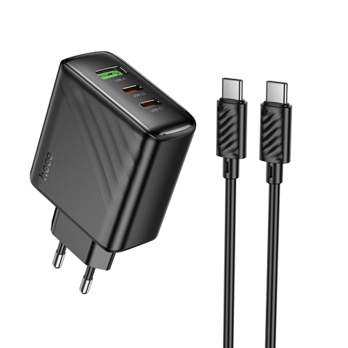 Купити Мережевий Зарядний Пристрій Hoco CS26A 2USB-C/1USB PD/QC 45W+Type-C to Type-C
