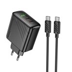 Купити Мережевий Зарядний Пристрій Hoco CS26A 2USB-C/1USB PD/QC 45W+Type-C to Type-C