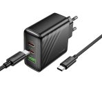 Купити Мережевий Зарядний Пристрій Hoco CS26A 2USB-C/1USB PD/QC 45W+Type-C to Type-C, 5