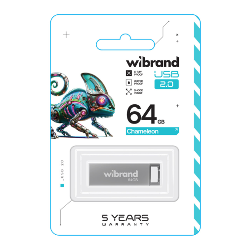 USB флеш-накопичувач Wibrand 64gb Chameleon превью 2