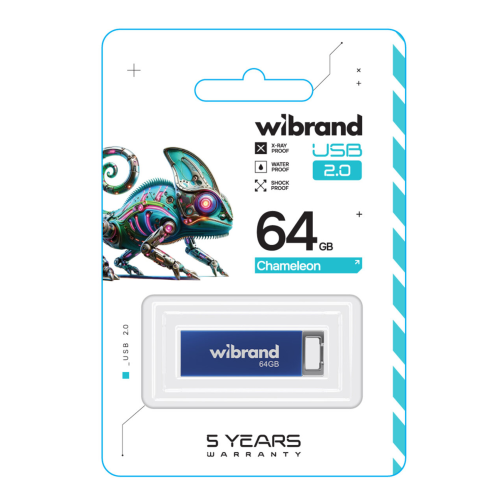 USB флеш-накопичувач Wibrand 64gb Chameleon превью 4