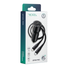 Купити Автомобільний Зарядний Пристрій Ridea RCC-47115 QPow Pro 1USB/1USB-C PD/QC 47.5W+Type-C to Lightning