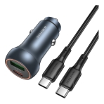 Купить Авто Зарядное Устройство Borofone BZ32B 1USB/1USB-C QC/PD48W+Type-C to Type-C, 3