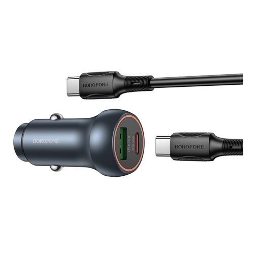 Купить Авто Зарядное Устройство Borofone BZ32B 1USB/1USB-C QC/PD48W+Type-C to Type-C, 4