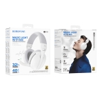 Купить Игровые Наушники Borofone BO30 Magic light (Bluetooth, Type-C to 3.5 wired), 2