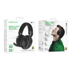 Купить Игровые Наушники Borofone BO30 Magic light (Bluetooth, Type-C to 3.5 wired), 3