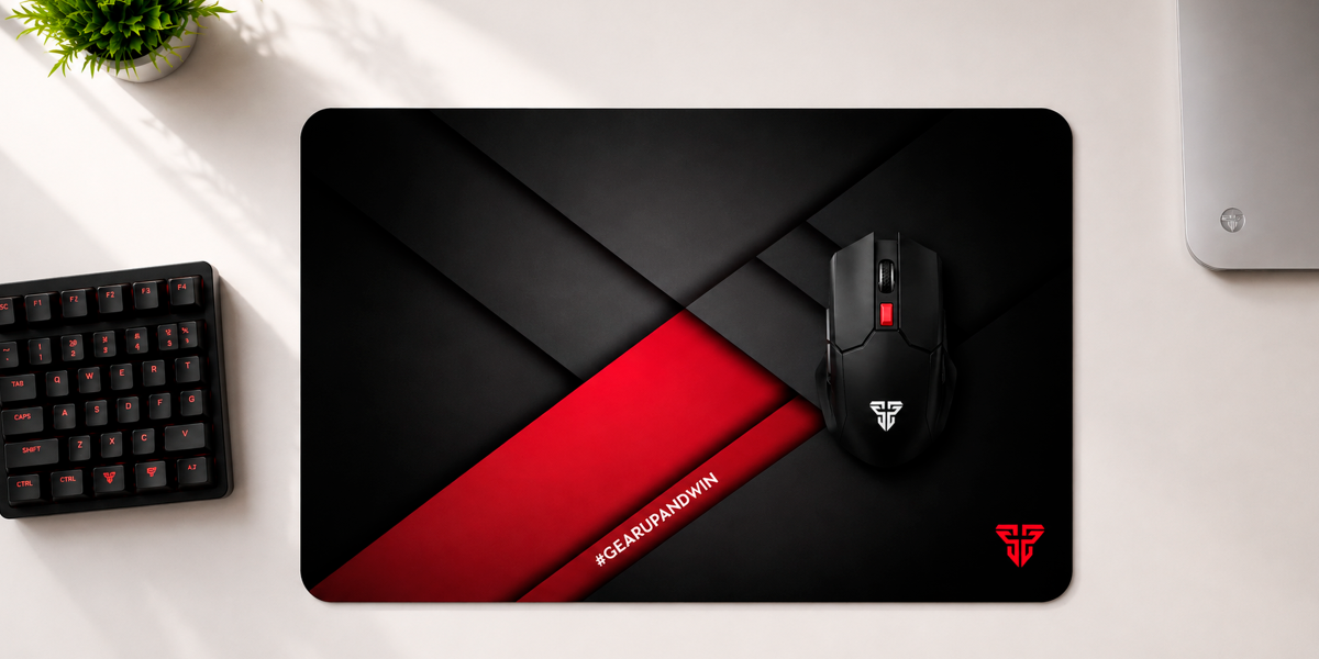 Ігровий килимок FANTECH з мишею – геймерський сетап